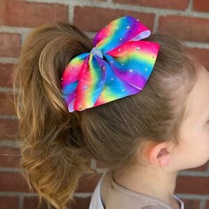 Cheer Bow Rainbow Mermaid Bow for Kids